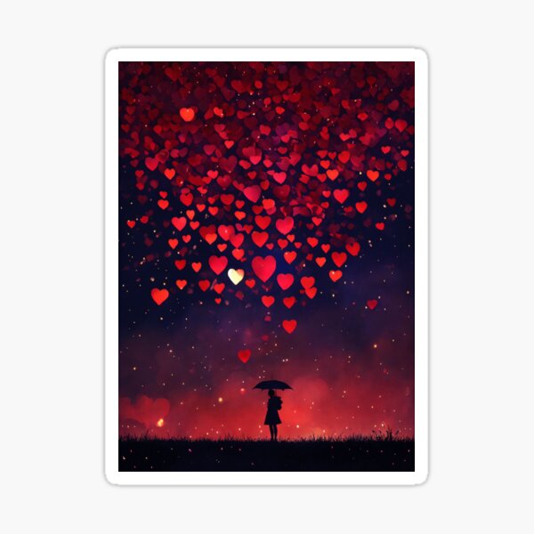 Artikel-Vorschau von RAIN OF HEARTS herzlich, Liebe, Regen, Emotion, romantisch, Symbolik,, designt und verkauft von OURBYPRODUCTS.