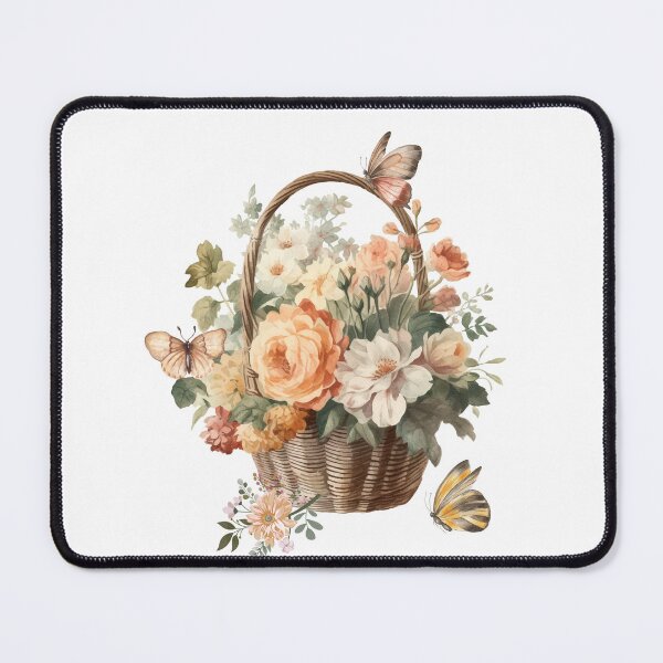 Item preview, Flower Basket and Butterflies designed and sold by tomorrowsart.