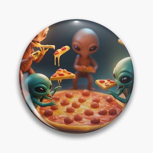 Item preview, Alien Pizza Night designed and sold by stuzle.