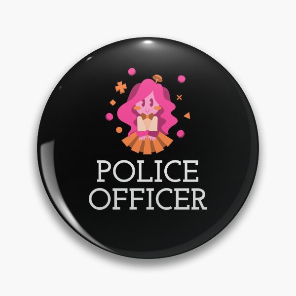 Item preview, Police Officer Design with Girly Character designed and sold by PRIVARSHU.