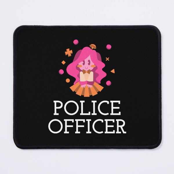 Item preview, Police Officer Design with Girly Character designed and sold by PRIVARSHU.