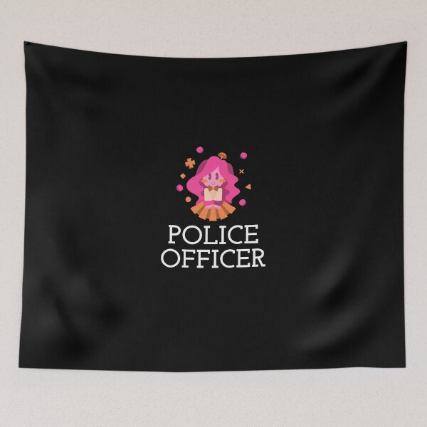 Item preview, Police Officer Design with Girly Character designed and sold by PRIVARSHU.