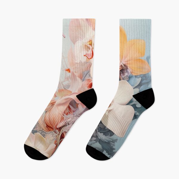 Item preview, Floral Botanical Pastel Shades designed and sold by whitecat23.
