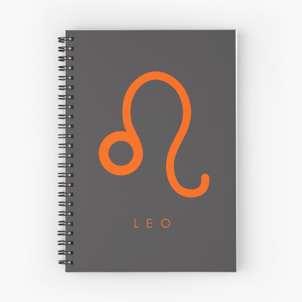 Item preview,  Minimilistic   Daily Horoscopes Orange Leo zodiac- Horescope/SunSign Theme  on  grey back ground designed and sold by CosmicNook1.