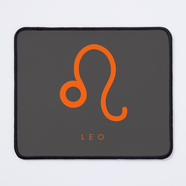 Item preview,  Minimilistic   Daily Horoscopes Orange Leo zodiac- Horescope/SunSign Theme  on  grey back ground designed and sold by CosmicNook1.