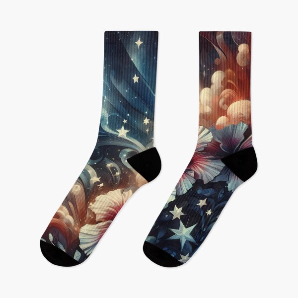 Item preview, Celestial Blossoms: A Fusion of Floral Elegance and Cosmic Wonder designed and sold by Vitalka-uk.