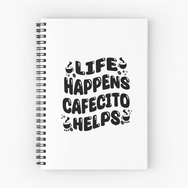 Item preview, Funny Colombian Coffe Quotes Life Happens Cafecito Helps designed and sold by saadabs.