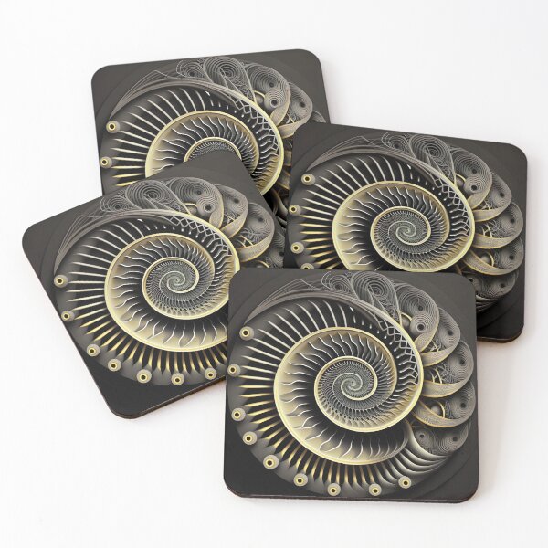 Item preview, Golden Ratio in Fibonacci Abstract Art: Harmonizing Geometric Forms designed and sold by iQuorra.