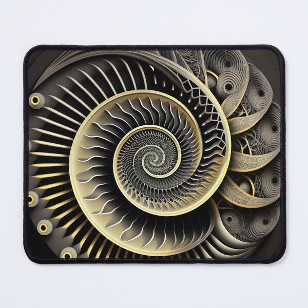 Item preview, Golden Ratio in Fibonacci Abstract Art: Harmonizing Geometric Forms designed and sold by iQuorra.