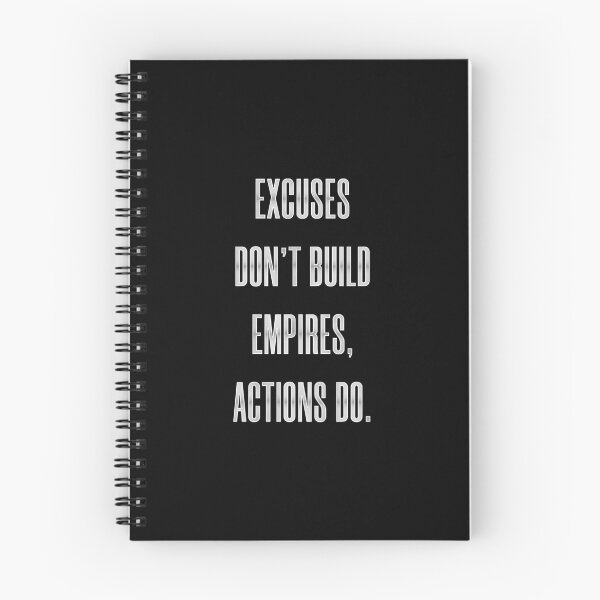 Item preview, Excuses Don’t Build Empires, Actions Do designed and sold by Syahrasi.