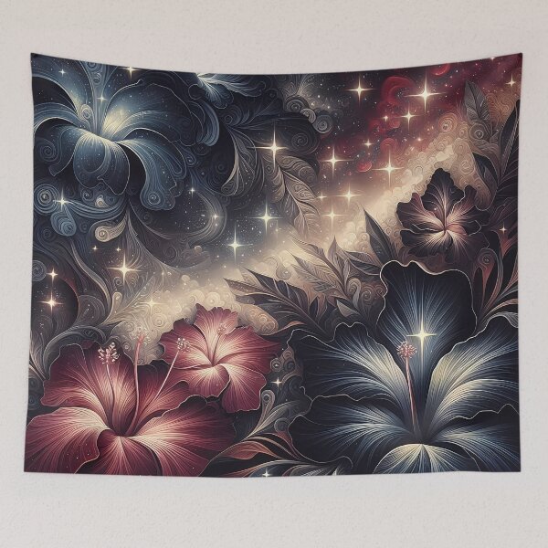 Item preview, Celestial Blossoms: A Fusion of Floral Elegance and Cosmic Wonder designed and sold by Vitalka-uk.