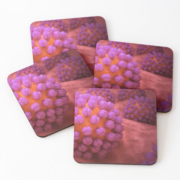 Item preview, STK701685H-Illustration of norovirus on surface. designed and sold by StocktrekImages.