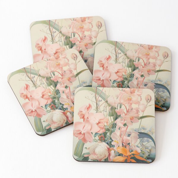 Item preview, Floral Botanical Pastel Shades designed and sold by whitecat23.