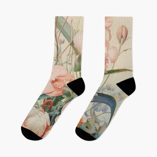 Item preview, Floral Botanical Pastel Shades designed and sold by whitecat23.