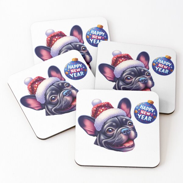 Item preview, Frenchie Festivities: Ornamental Wishes for a Happy New Year! designed and sold by EpicPaws.