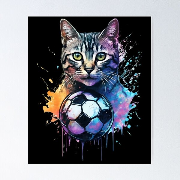 Item preview, Soccer Cat designed and sold by SportyVerse.