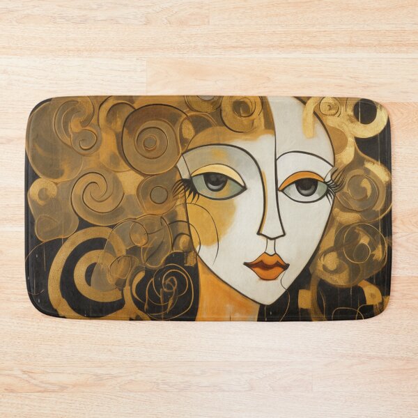 Item preview, Portrait of Woman Gold Metallic Abstract designed and sold by whitecat23.