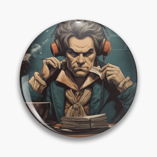 Item preview, Bethhoven Bet Hoven Poster Modern Meme Twist on the Classical Composer designed and sold by Printic.