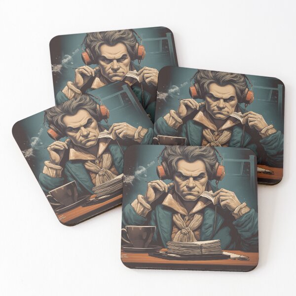 Item preview, Bethhoven Bet Hoven Poster Modern Meme Twist on the Classical Composer designed and sold by Printic.