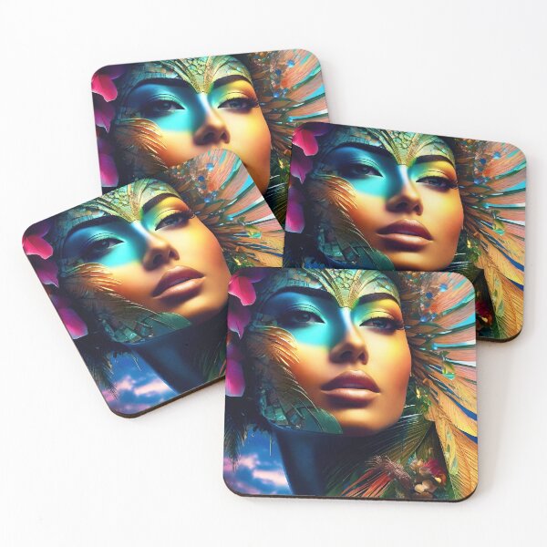 Item preview, Tropical Portrait designed and sold by MatrixTattoo.
