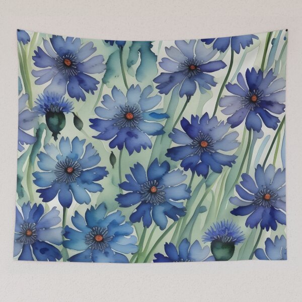 Item preview, cornflower pattern in watercolor designed and sold by Nolan6.