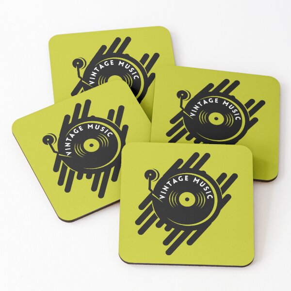 Item preview, VINTAGE TURNTABLE DJ LOGO designed and sold by infinitearte.