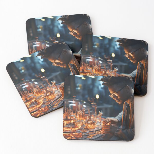 Item preview, From Blueprint to Hologram: A Black Architect's Dream of Eco-City Living designed and sold by TheBrainArt.