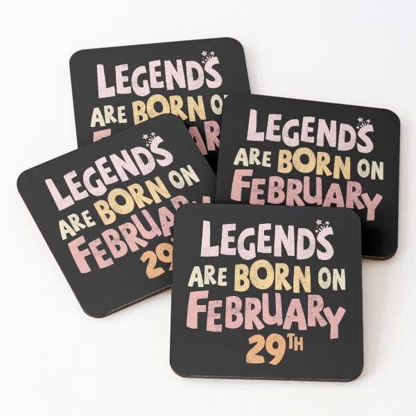 Item preview, Legends are born on February 29th designed and sold by Line2Rhyme.