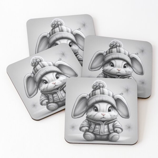 Item preview, Cute Baby Bunny in Winter Attire designed and sold by PaddyPaws.