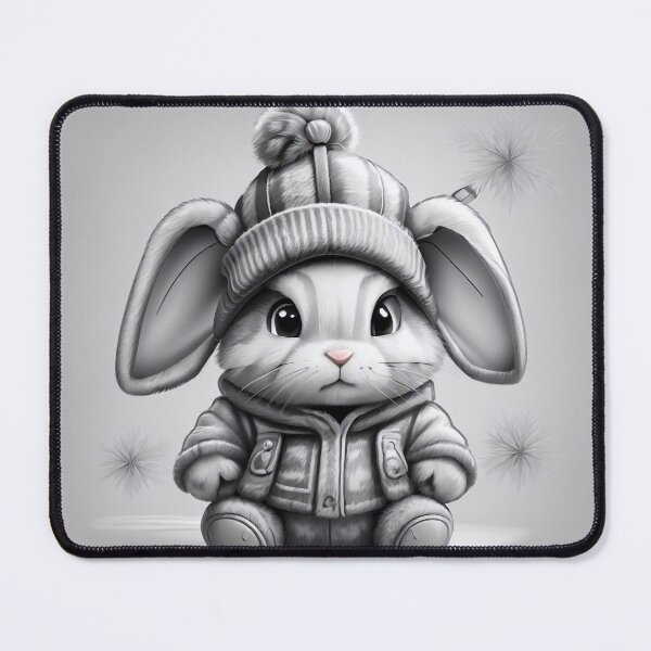 Item preview, Cute Baby Bunny in Winter Attire designed and sold by PaddyPaws.