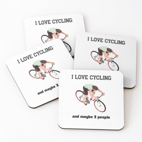 Item preview, I love cycling and maybe 3 people designed and sold by ShopWearInspire.