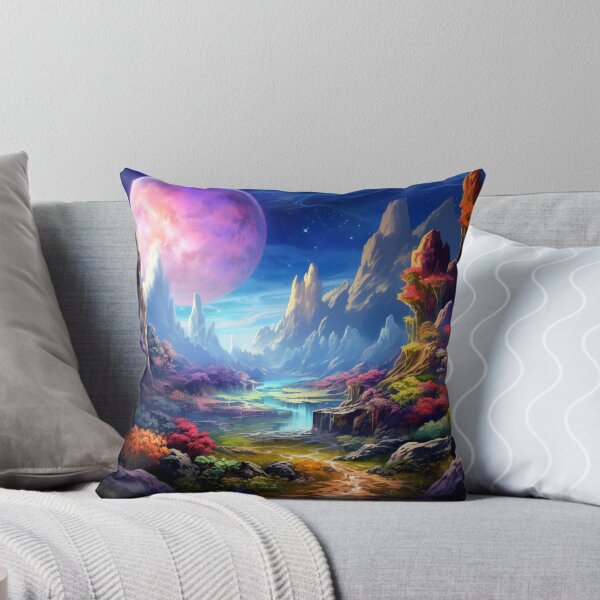 Item preview, Fantasy Landscape - Pink Moon Sky designed and sold by Fantasy Masterpiece.