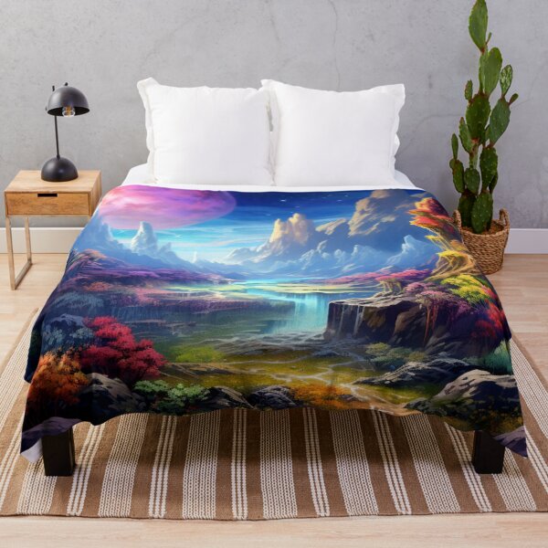 Item preview, Fantasy Landscape - Pink Moon Sky designed and sold by Fantasy Masterpiece.