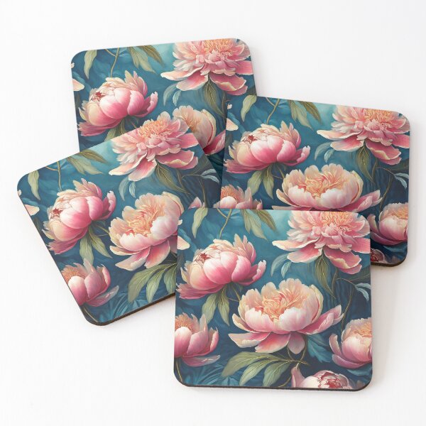 Item preview, Oil Painted Peonies designed and sold by TheArtfulPair.