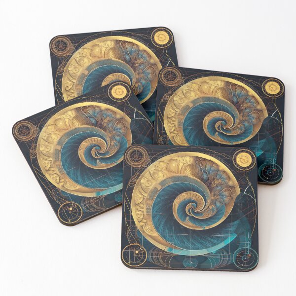 Item preview, Fibonacci & Golden Ratio Abstract Art: Harmonizing Geometric Beaut designed and sold by iQuorra.