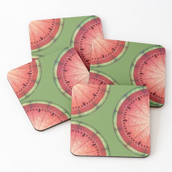 Item preview, Watermelon shaped for wall clocks designed and sold by TMZartes.