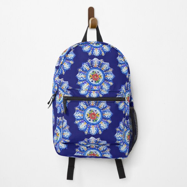 Item preview, Old Vintage Vestal Alcobaca Majolica Portugal Blue Floral Ceramic designed and sold by WheresMyMojo.