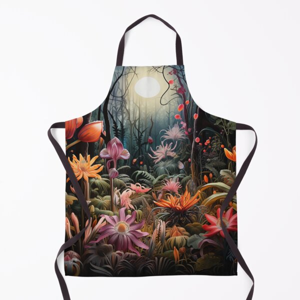 Item preview, Moonlit Exotic Flower Garden designed and sold by whitecat23.