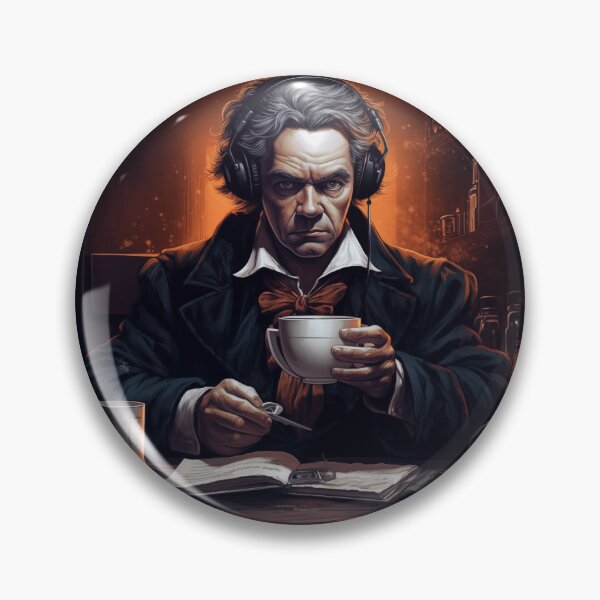 Item preview, Bethhoven Bet Hoven Meme Modern Twist Symphony Quirky Poster for Classical Music Lover designed and sold by Printic.