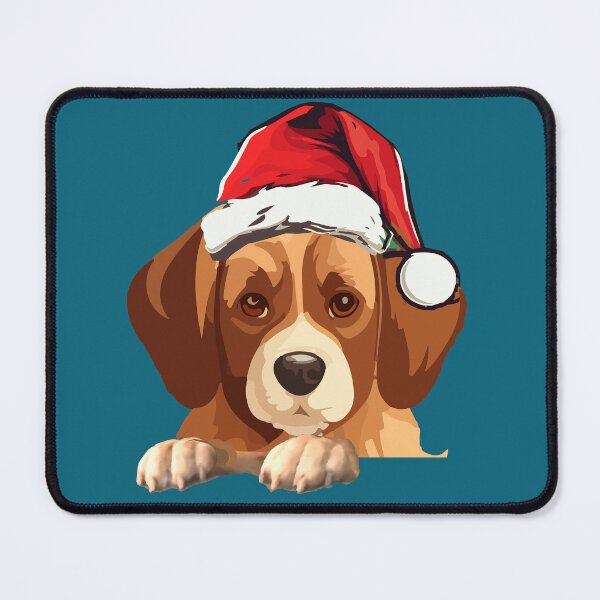 Item preview, dog with christmas hat designed and sold by PhaiCreate.