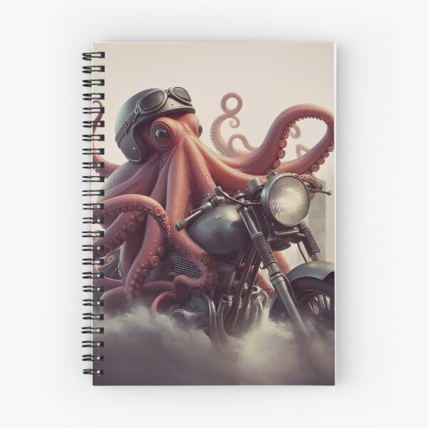 Item preview, Rocker octopus, octopus as a rocker on a motorcycle designed and sold by Wallisart.