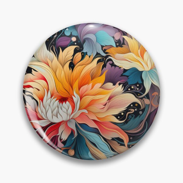 Item preview, Floral Print Bright and Bold designed and sold by whitecat23.