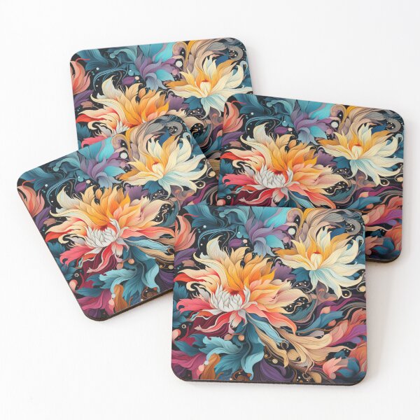 Item preview, Floral Print Bright and Bold designed and sold by whitecat23.