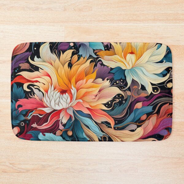 Item preview, Floral Print Bright and Bold designed and sold by whitecat23.