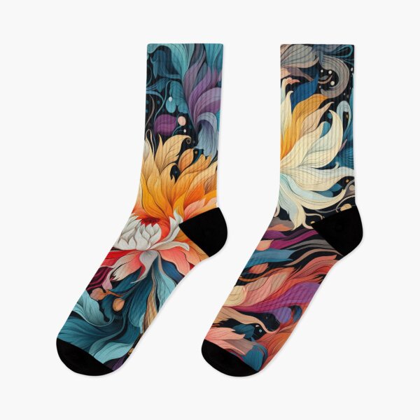 Item preview, Floral Print Bright and Bold designed and sold by whitecat23.