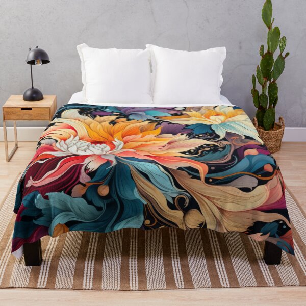 Item preview, Floral Print Bright and Bold designed and sold by whitecat23.
