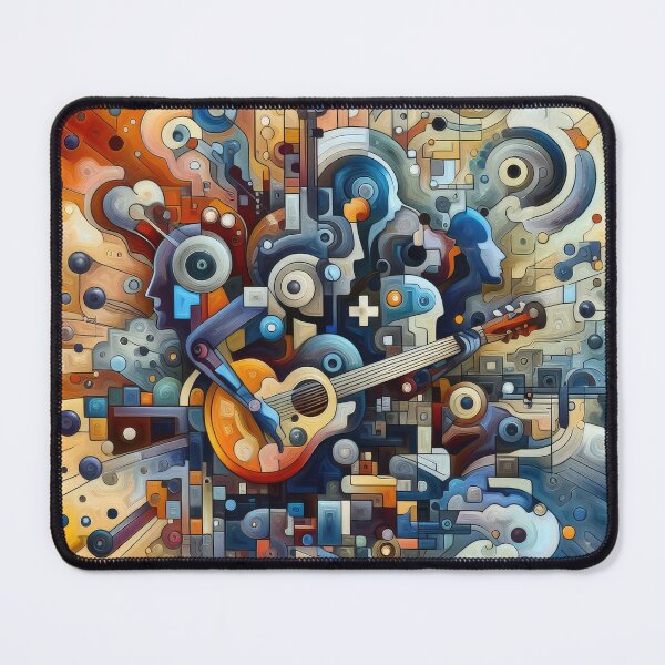 Item preview, Abstract music as art, guitar designed and sold by Wallisart.