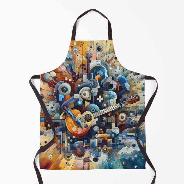 Item preview, Abstract music as art, guitar designed and sold by Wallisart.