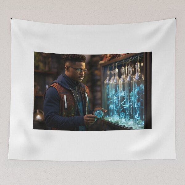 Item preview, Black Healer: Harnessing Genetics for Tailored Treatment in 2035 designed and sold by TheBrainArt.
