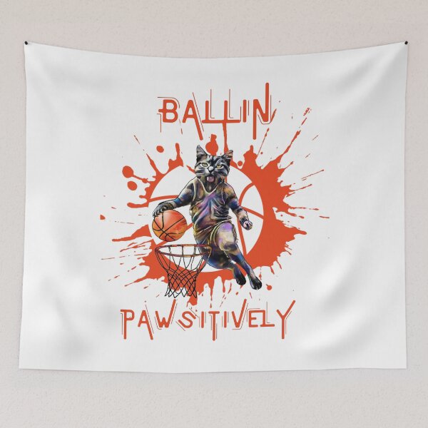 Item preview, Ballin Pawsitively designed and sold by SportyVerse.